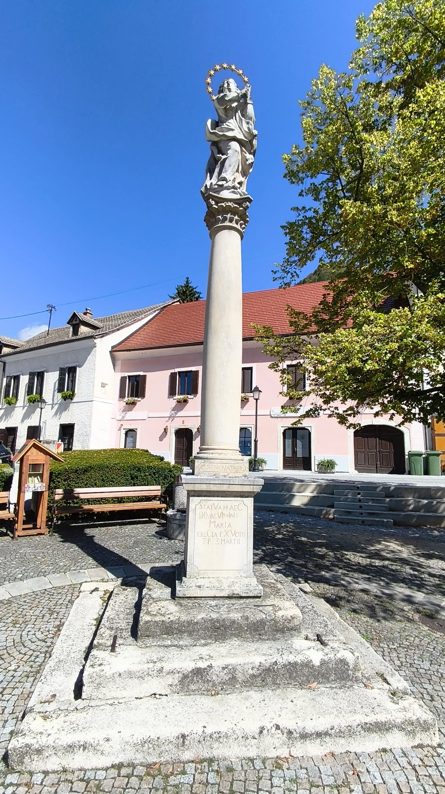 Mariensäule der Unbefleckten Empfängnis heute